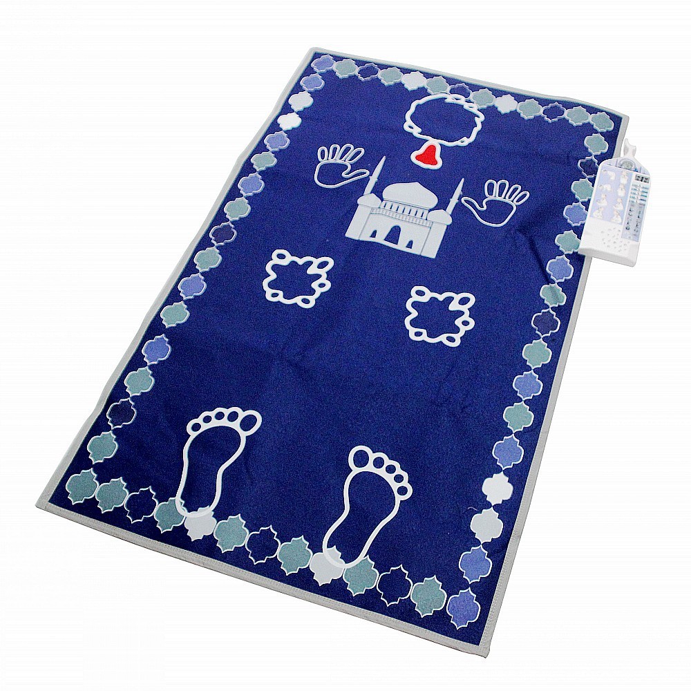 Kids Outdoor Voices - Alfombra de Oración Inteligente Plegable Azul