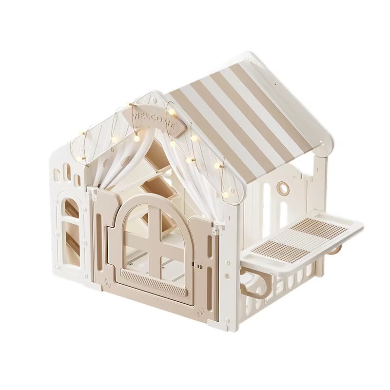 Kids Outdoor Cubby House - Moderna Casa de Juegos de Plástico