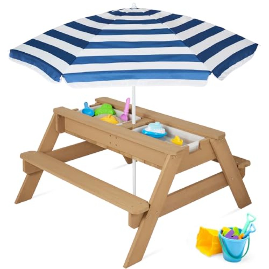 Kids Outdoor Picnic Table - Mesa de picnic infantil para exteriores