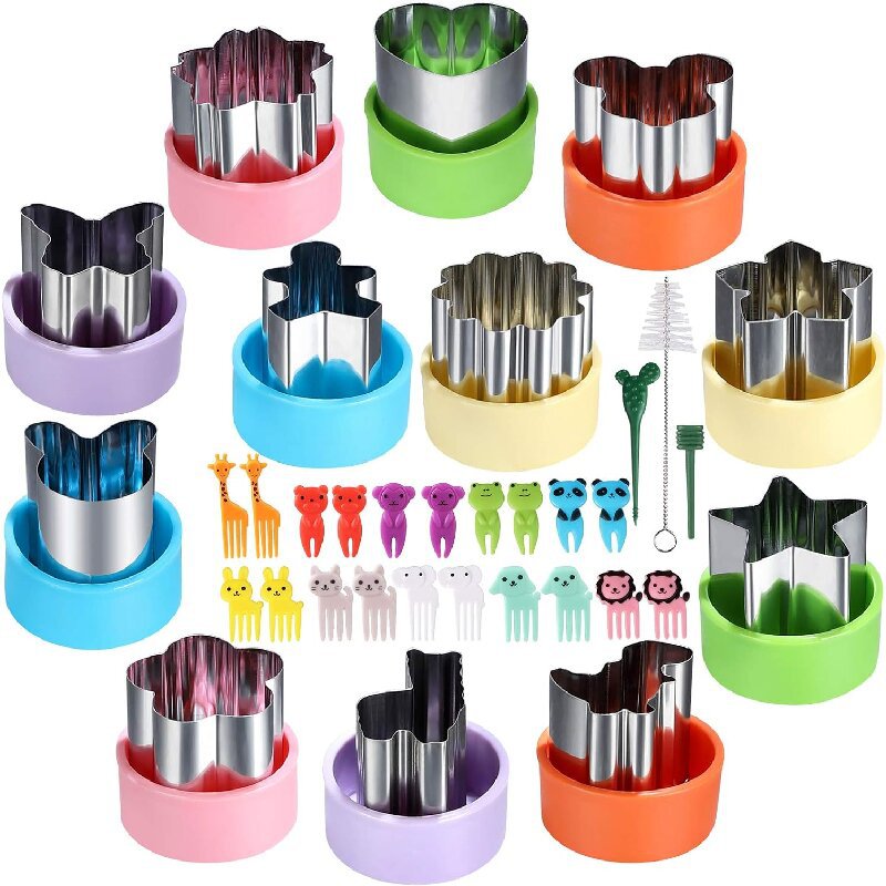 Kids Outdoor Mud Kitchen Accessories - Juego de formas de cortador de