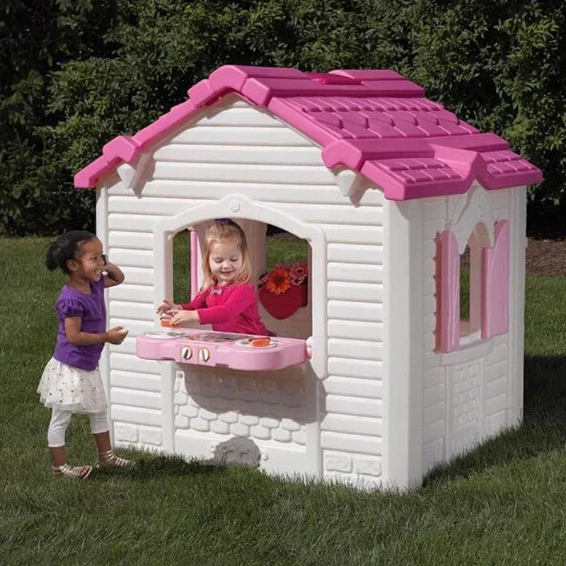 Kids Outdoor Cubby House - Casa de cabaña de juguete, setas