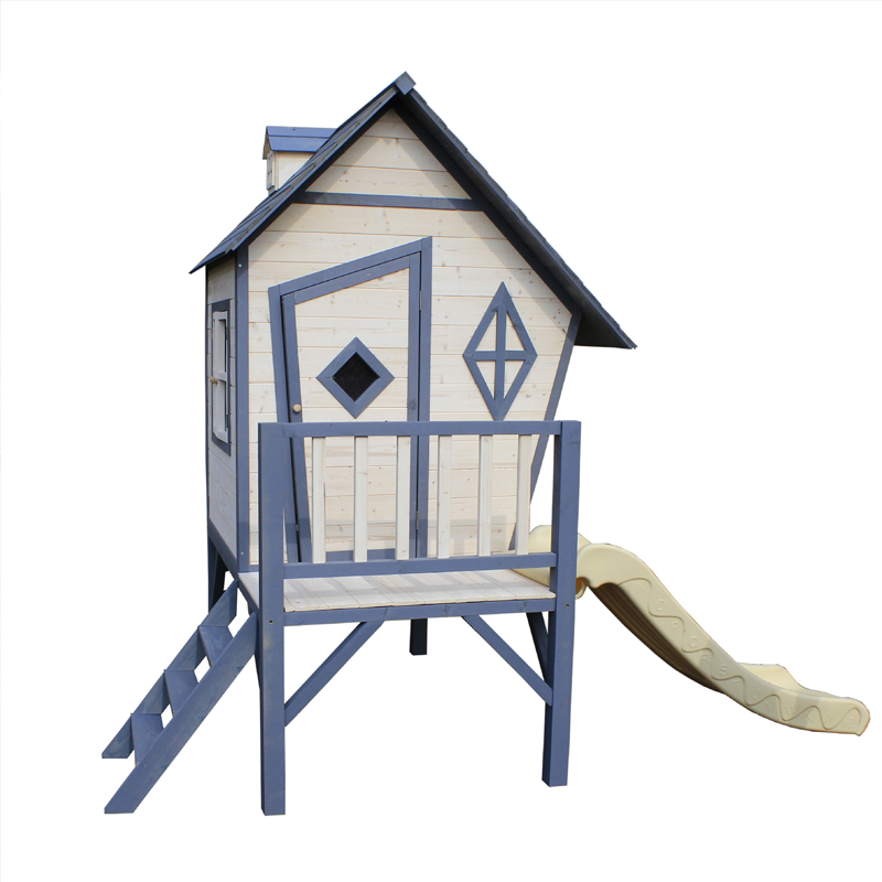 Kids Outdoor Cubby House - Casa de Juegos Infantil de Madera