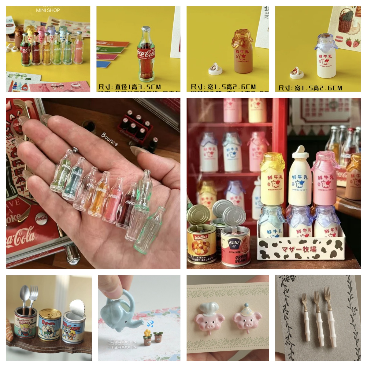 Kids Outdoor Mud Kitchen Accessories - Set de Mini Botellas de Cola