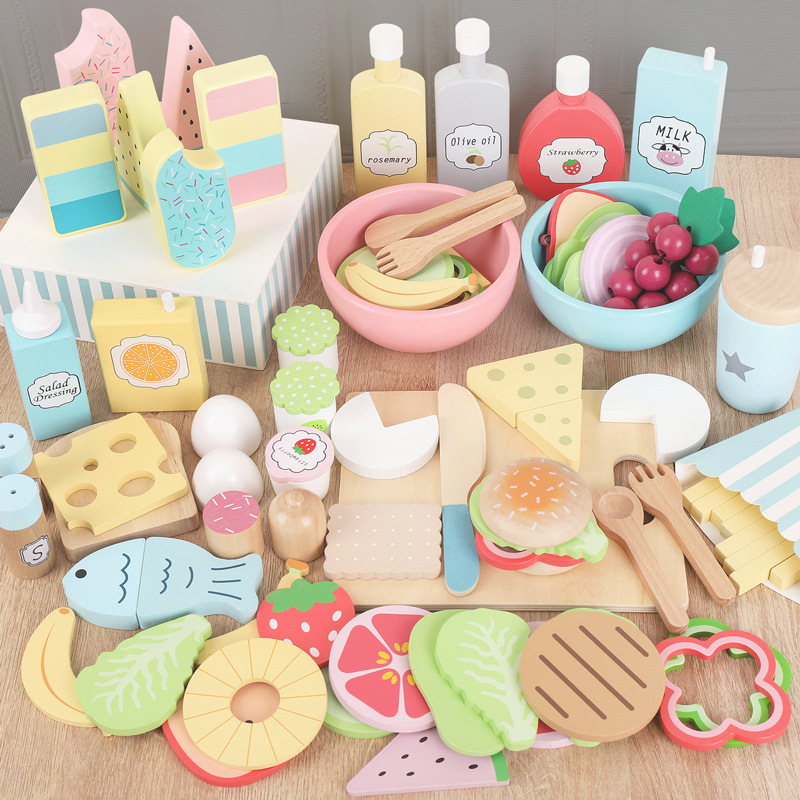 Kids Outdoor Mud Kitchen Accessories - Juego de simulación de madera para