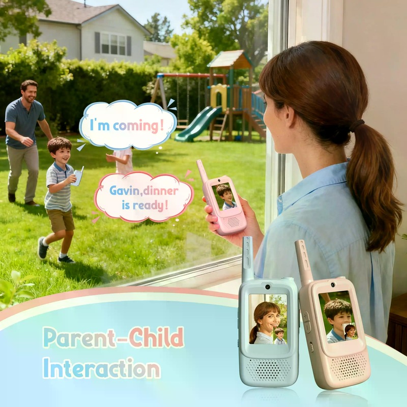 Kids Outdoor Voices - Walkie-Talkies con Video para Niños, Paquete