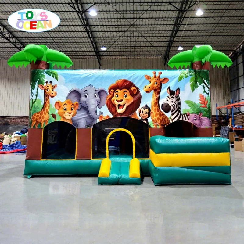 Kids Outdoor House With Slide - Alquiler de Casa Inflable con Tobogán