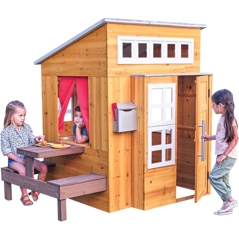 Moderno Conjunto de Casa de Ju - Kids Outdoor Picnic Table reseña y precio