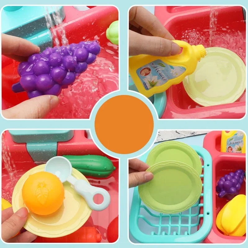 Juego de fregadero de plástico - Kids Outdoor Mud Kitchen Accessories reseña y precio