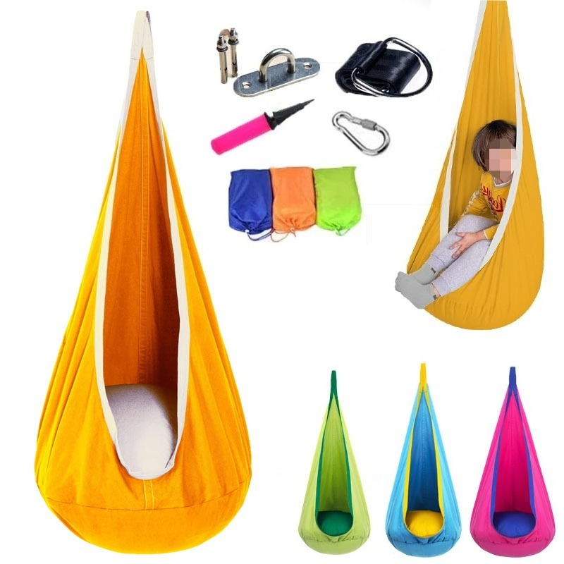 Columpio de algodón para niños - Kids Yellow Outdoor Chair reseña y precio