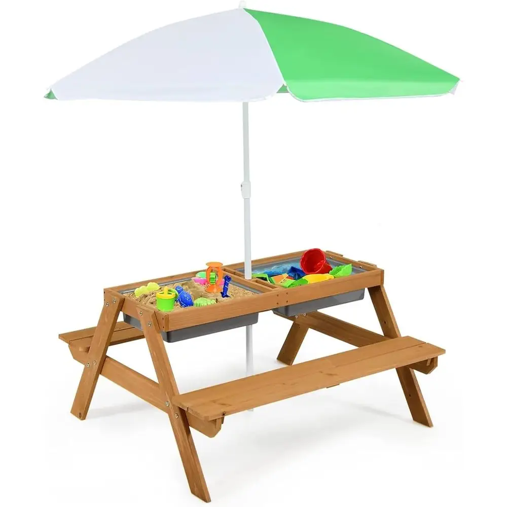 Mesa de Picnic 4 en 1 de Mader - Kids Outdoor Picnic Table reseña y precio