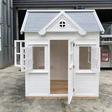 Casita de juegos al aire libre - Kids Outdoor Cubby House reseña y precio