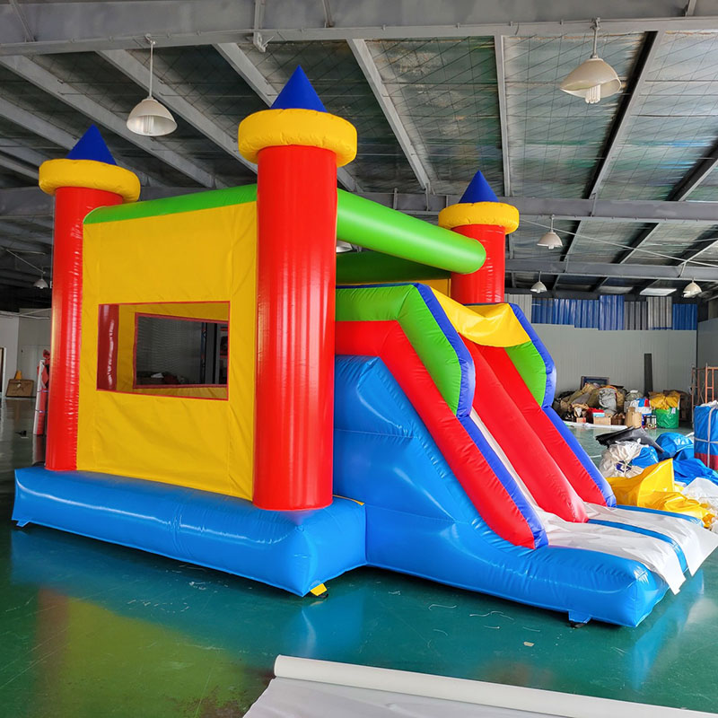 Casa de rebote con tobogán, ca - Kids Outdoor House With Slide reseña y precio