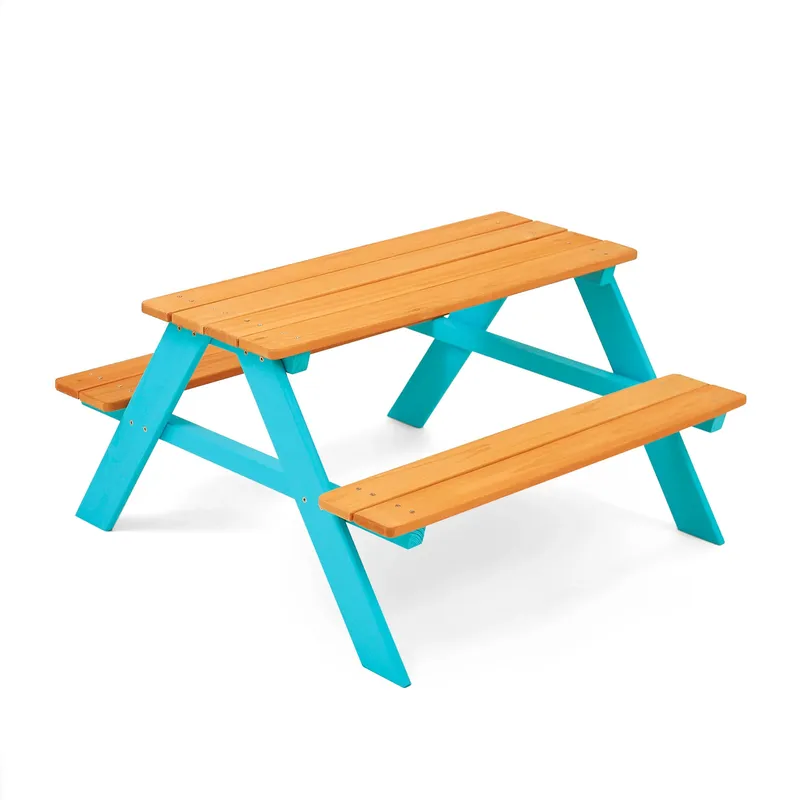 Conjunto de mesa y bancos de m - Kids Outdoor Dining Set reseña y precio