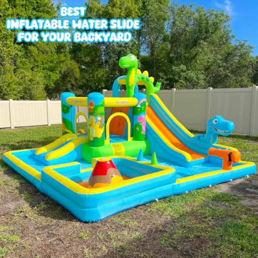 Tobogán acuático inflable para - Kids Outdoor House With Slide reseña y precio