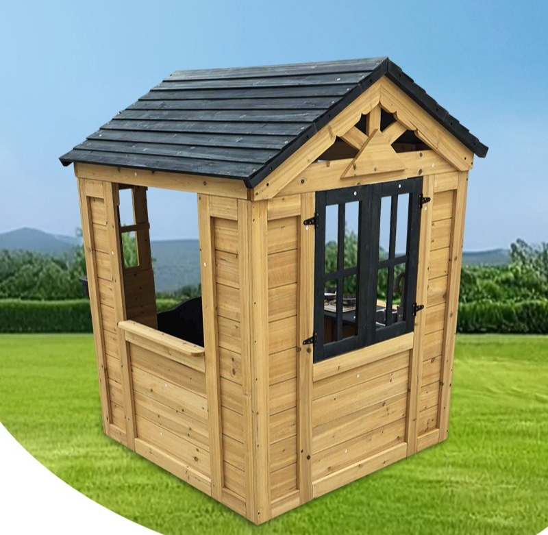 Casa de Juegos de Madera para  - Kids Outdoor Cubby House reseña y precio