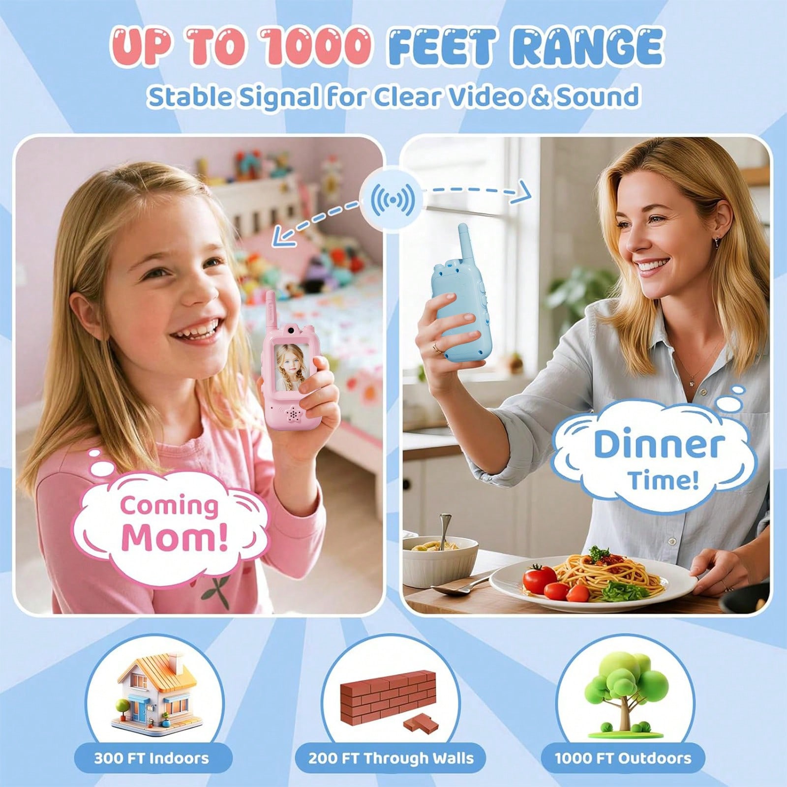 Walkie-talkies con video para  - Kids Outdoor Voices reseña y precio