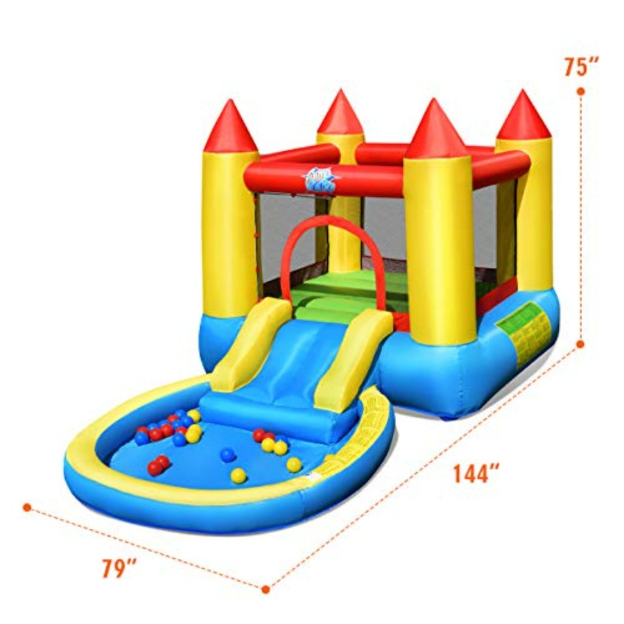 Casa inflable para niños de 3  - Kids Outdoor House With Slide reseña y precio