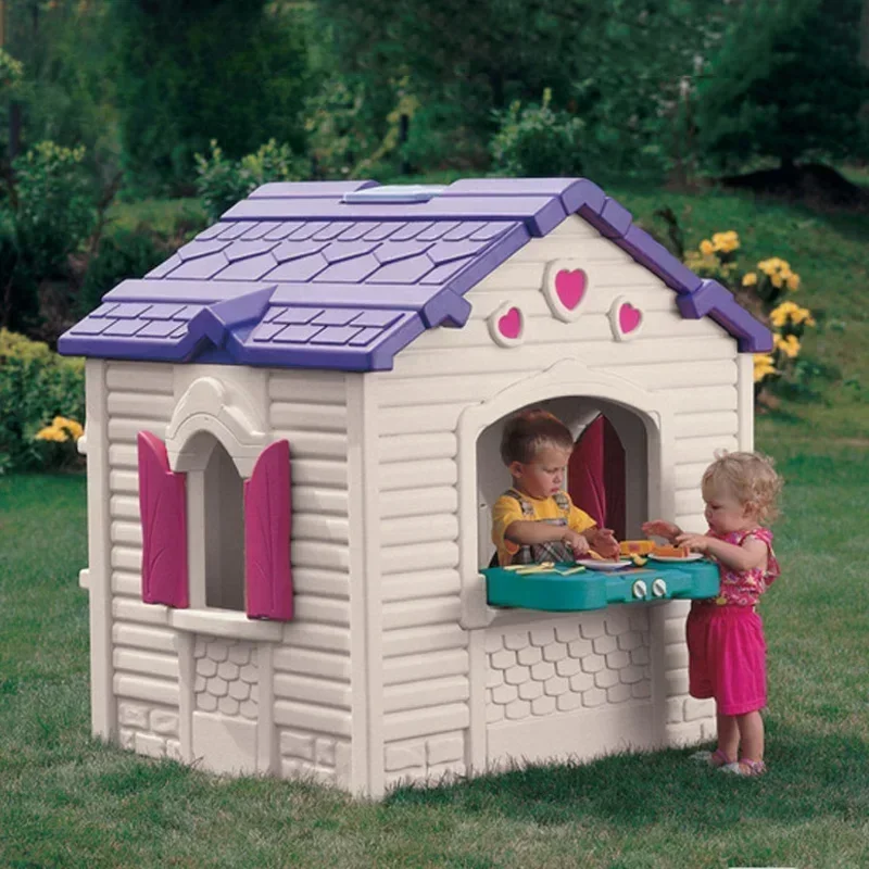 Casa de cabaña de juguete, set - Kids Outdoor Cubby House reseña y precio