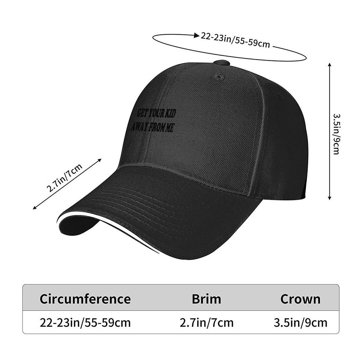 Gorra de béisbol con un divert - Kids Outdoor Quotes reseña y precio