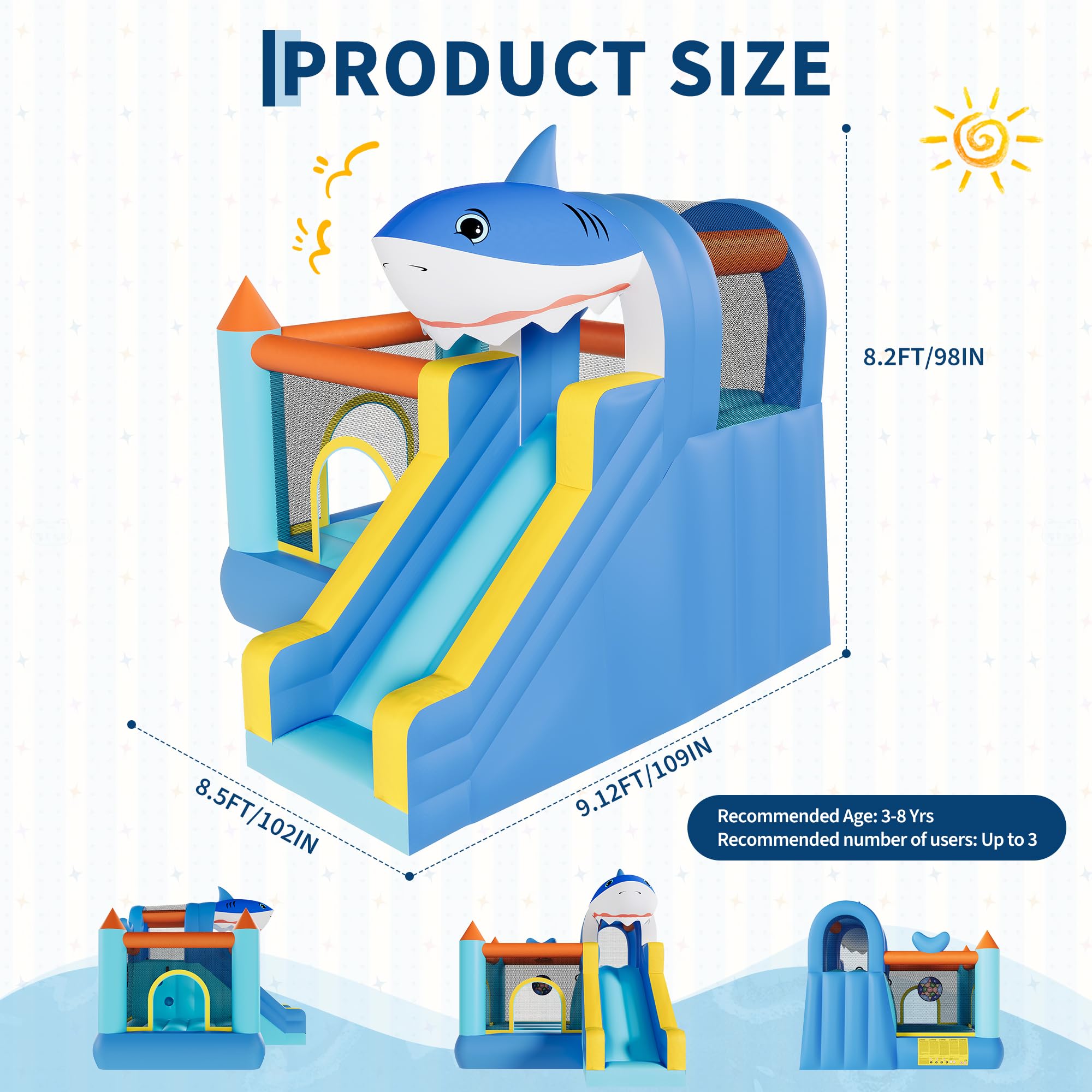 Casa Inflable con Tobogán y So - Kids Outdoor House With Slide reseña y precio