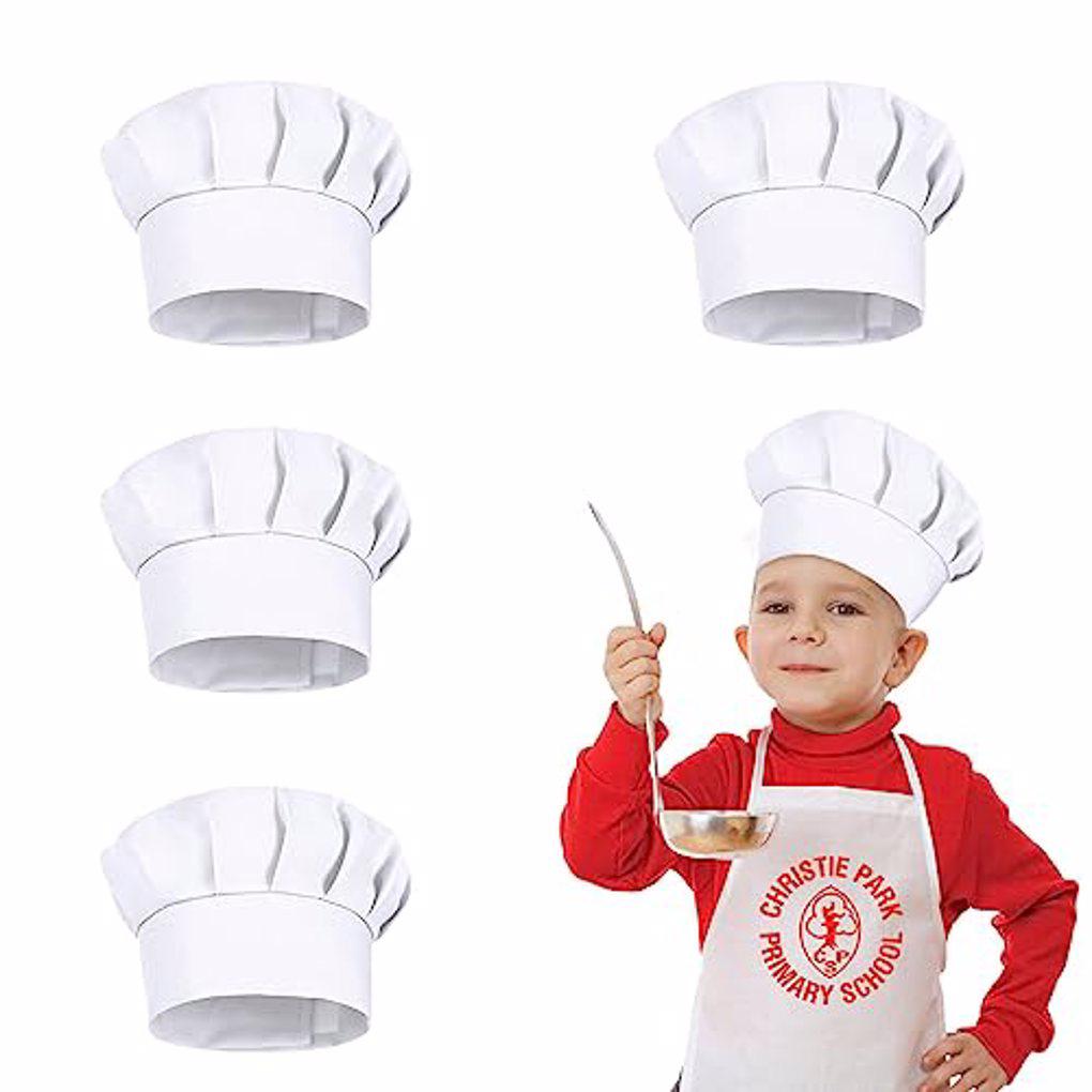 4 Gorros de Chef Blancos para  - Kids Outdoor Mud Kitchen Accessories reseña y precio