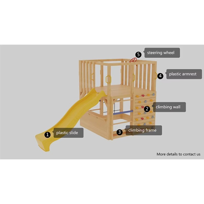 Casa de Juegos de Madera para  - Kids Outdoor Cubby House reseña y precio